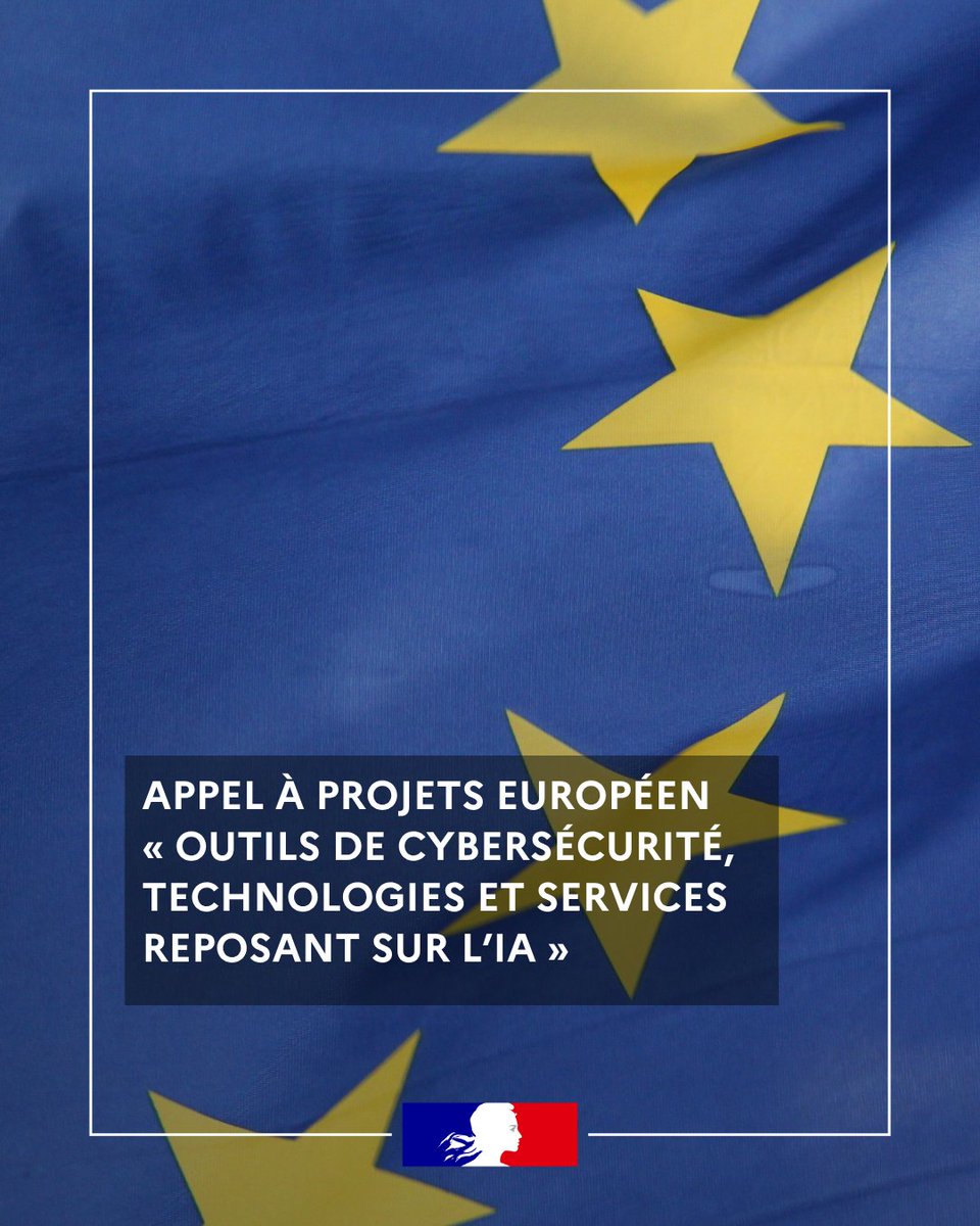 📢 Du 4 août au 22 septembre 2025, l'ANSSI lance un appel à manifestation d’intérêt !

🎯 L'objectif ? Identifier des candidats intéressés par l’appel à projets européen « Outils de #cybersécurité, technologies et services reposant sur l’#IA ».

🔗 cyber.gouv.fr/publications/a…