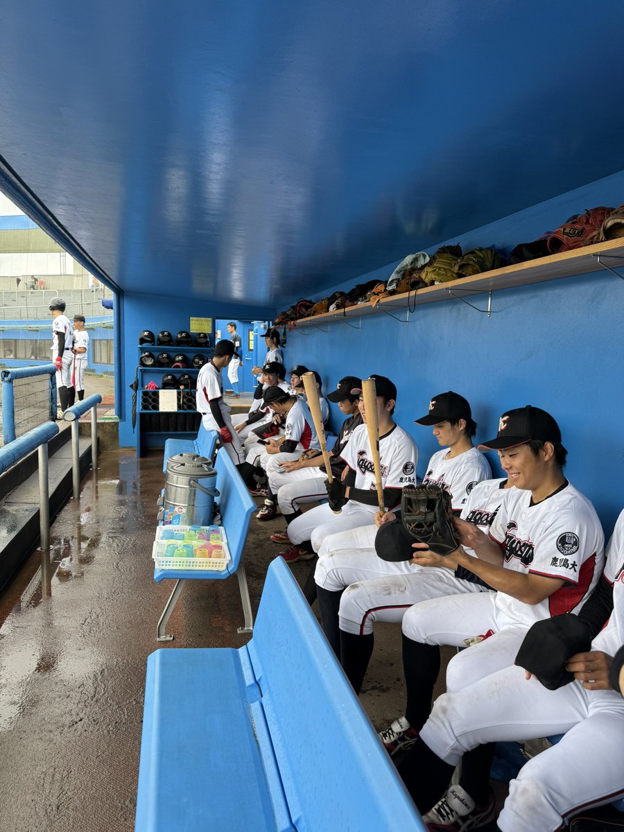 kadai_bbc's tweet photo. 【OP戦】

🗓️8/11(月)
🆚鹿児島ドリームウェーブ
🏟️加世田球場

#鹿児島大学 
|００００００００１|=1
|１０３００１００ｘ|=5
#鹿児島ドリームウェーブ 

【投】譽田,宮川
【捕】山本

1-5で敗戦いたしました。
応援ありがとうございました📣 https://t.co/DlcnPnBfla