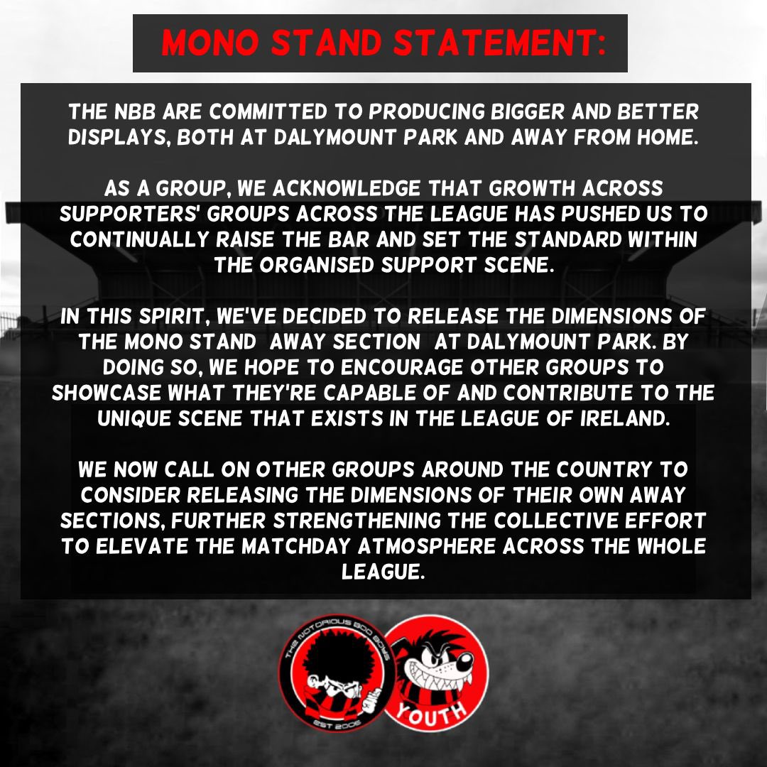 Mono Stand Dimensions For Away Supporter Groups.