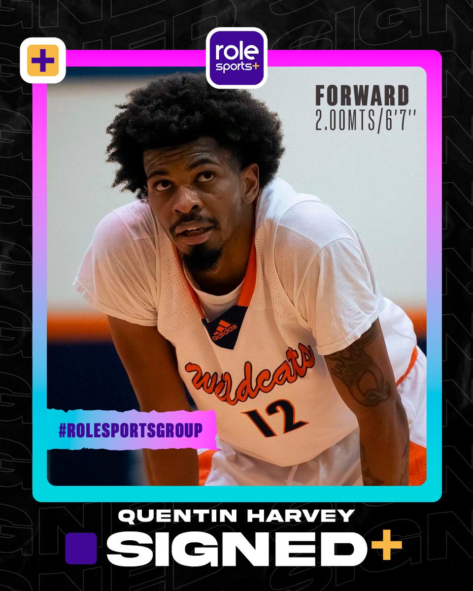 agency_role's tweet photo. 🚨 Power Forward Quentin Harvey signed to Role Sports Agency group. 
Quentin is a versatile and athletic player with high IQ.
▶️ Welcome Quentin 🤝🏼

#fiba #fibaamericas #rolesports #rolesportsagency #rolesportsagencygroup
#lnbargentina #lnb
#laligaargentina #lub #ligaproecuabet https://t.co/BokcZ1IVdZ