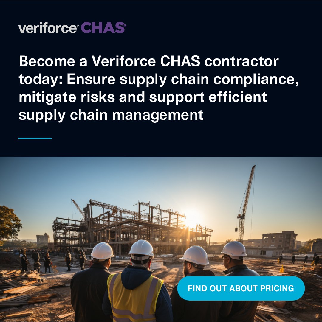 Many public sector bodies and large contractors require Veriforce CHAS verification as a prequalification. Being Veriforce CHAS certified opens doors to more tenders and contracts.

Find out about pricing: bit.ly/4ljnCgz