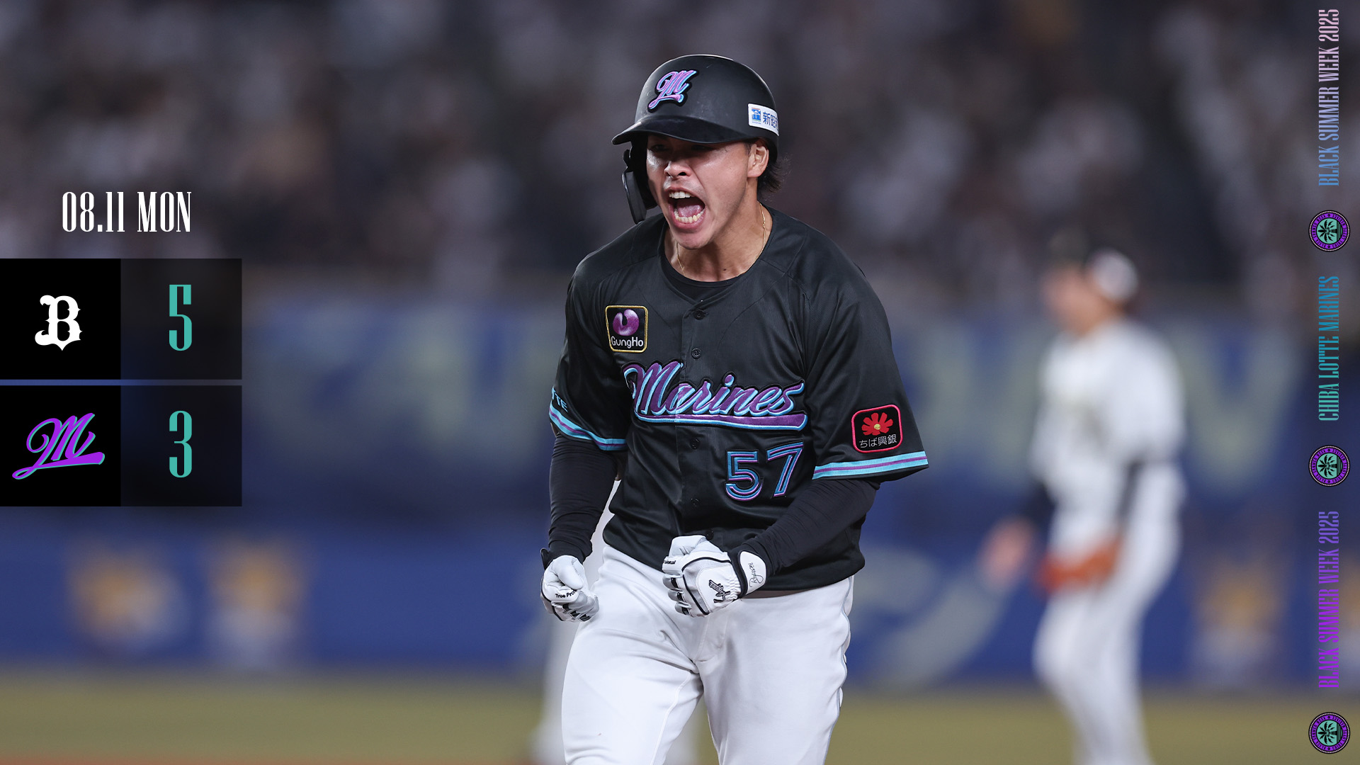 千葉ロッテマリーンズ　西川選手　Mサイズ 公式】西川史礁(千葉ロッテ)｜パ・リーグ.com｜無料動画・個人