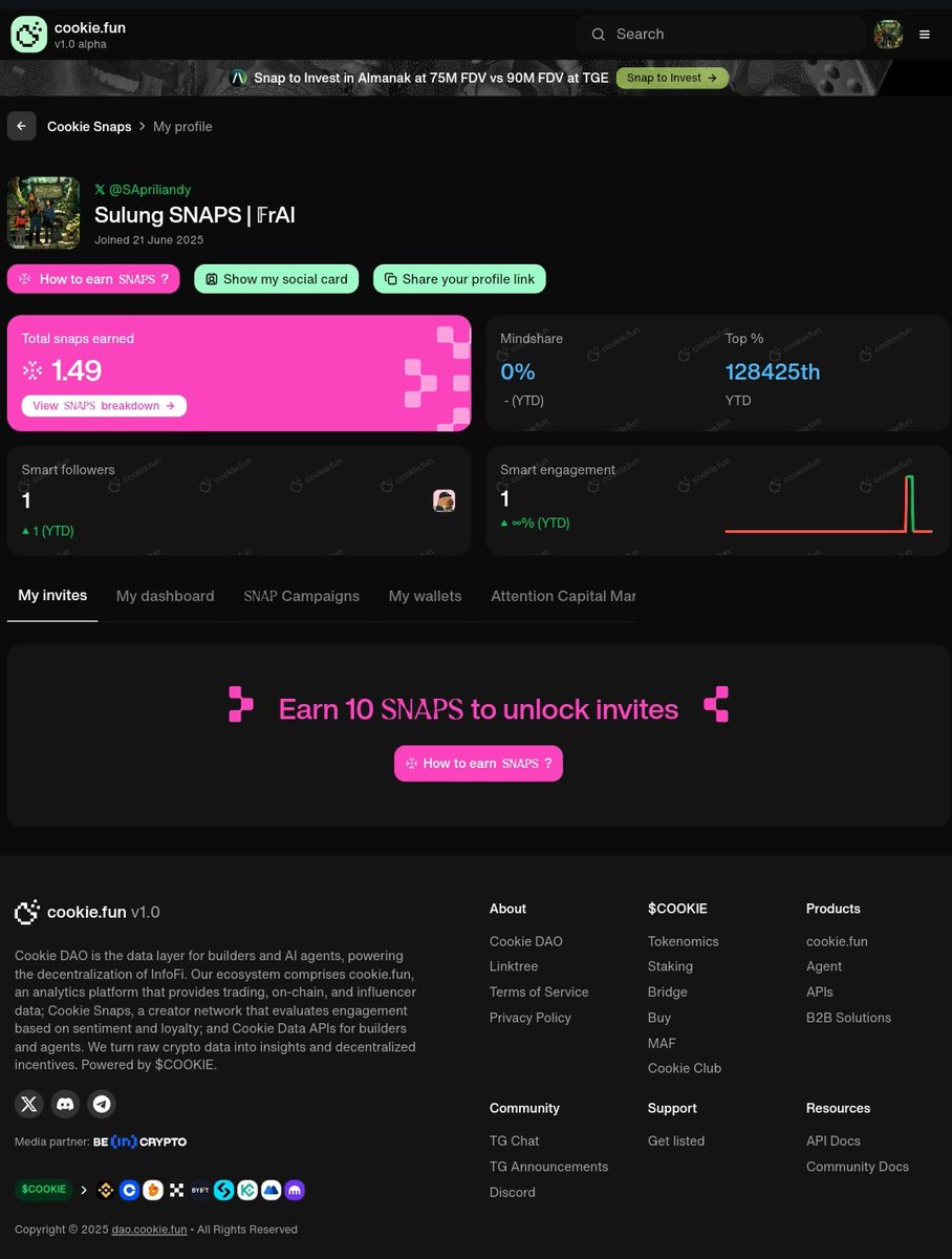 SApriliandy's tweet photo. @cookiedotfun Can I get smart followers from cookies? Even now, my yapping points haven't increased at all. It's really surprising๐ @OpenledgerHQ @JoinSapien @tenprotocol @recallnet @build_on_bob @elympics_ai @LABtrade_ @vooi_io
#cookiedotfun #Yapping #mindshare #smartfollower https://t.co/w0VXKflBMr