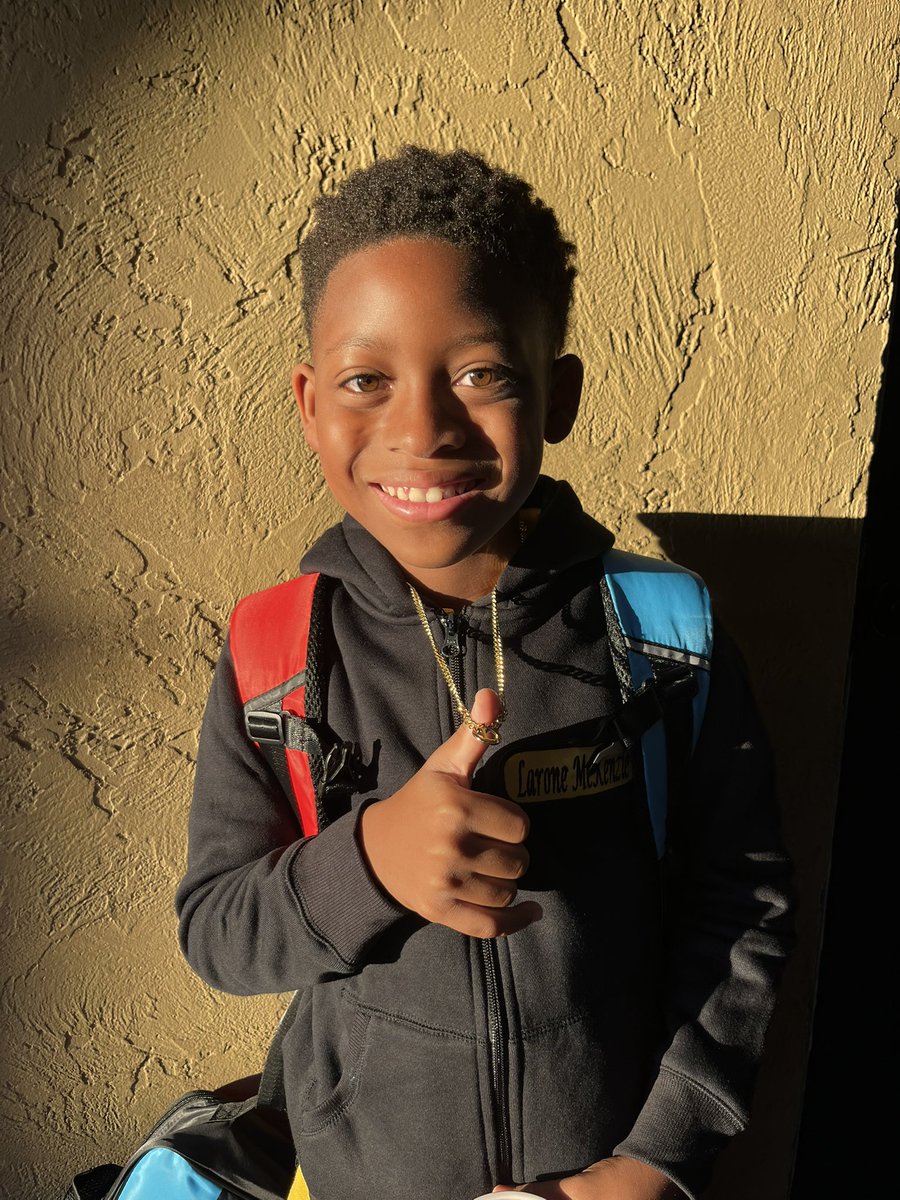 My boy ready for the 4th grade