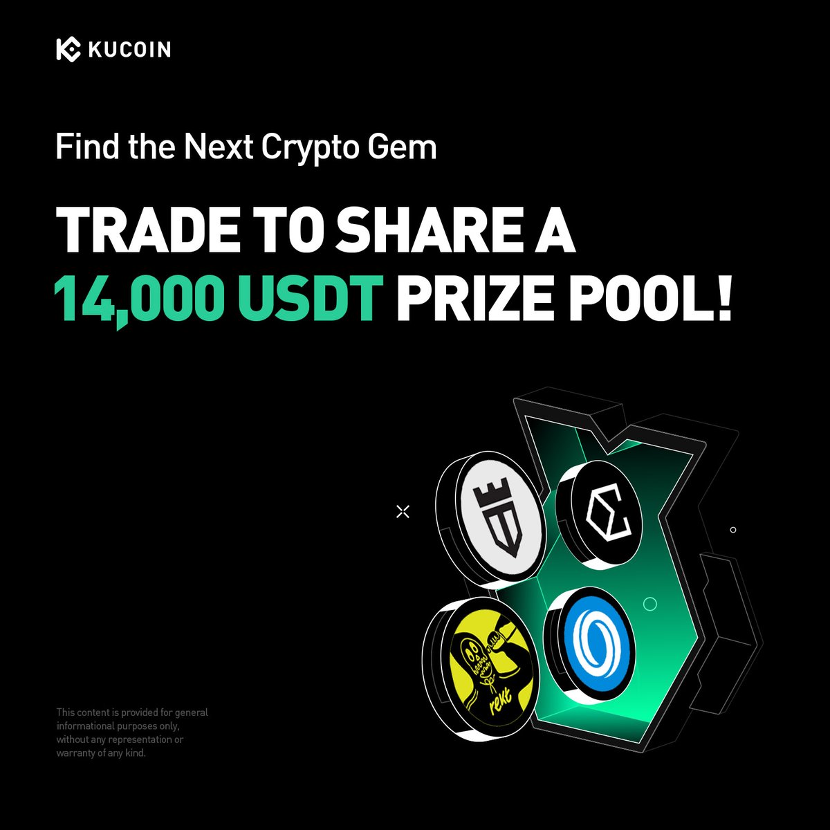 💎 Hunt, trade, and win your share of 14,000 USDT in the Next Crypto Gem Challenge — will $TOWER, $ROSE, $ENA, $C, or $REKT be your winning gem?
 
Start trading now 👉 kucoin.com/announcement/e…

#KuCoin #TradingChallenge #TOWER #ROSE #ENA #C #REKT