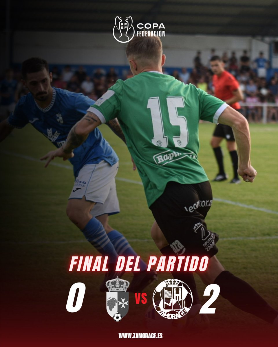 COPA FEDERACIÓN⚽️| 

Victoria del Zamora en Villaralbo en el segundo partido de Copa Federación 👏🏼

<a href="/cd_villaralbo/">CD Villaralbo</a> 0 🆚 2 <a href="/ZCFoficial/">Zamora CF</a> 

💥 Copa Federación

🏟 Los Barreros   

#VamosMiZamora