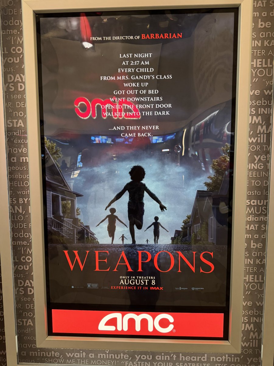 Soooooo, we saw #Weapons.  #WeaponsMovie
