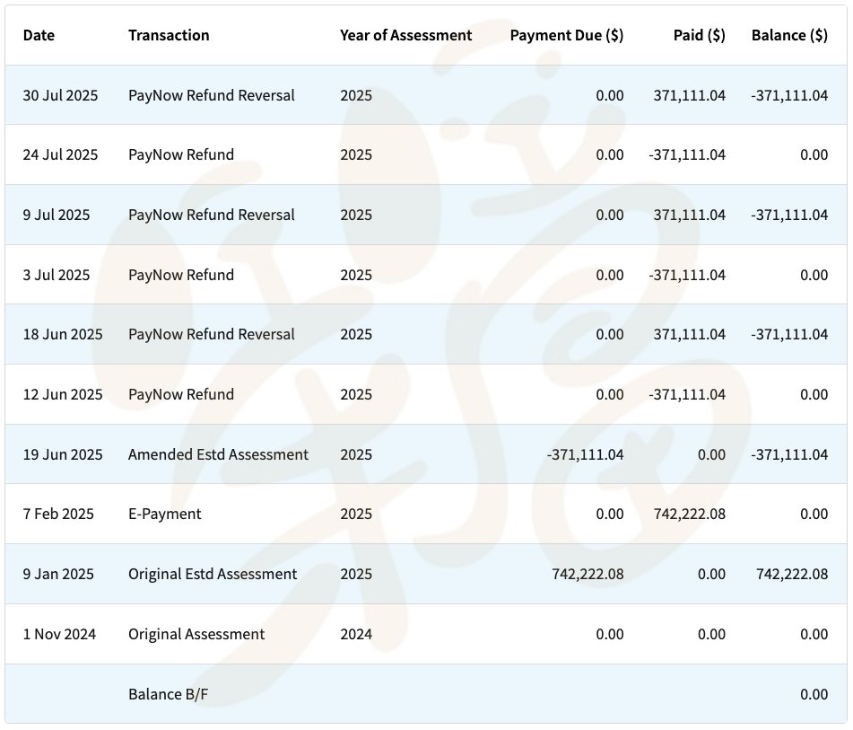 💰 新加坡 8% 的企业所得税：每一分钱都不会白交

根据新加坡税务局的豁免政策，近年的所得税都会享受 50% 的退税优惠 CIT Rebate，实际税率会在约 8%。

📊 案例（客户已授权公开）
742,222 SGD 企业所得税 -> 退一半，371,111 SGD。

✅ 新加坡企业所得税率本就低，17% 封顶
✅ 实际税率 8%
