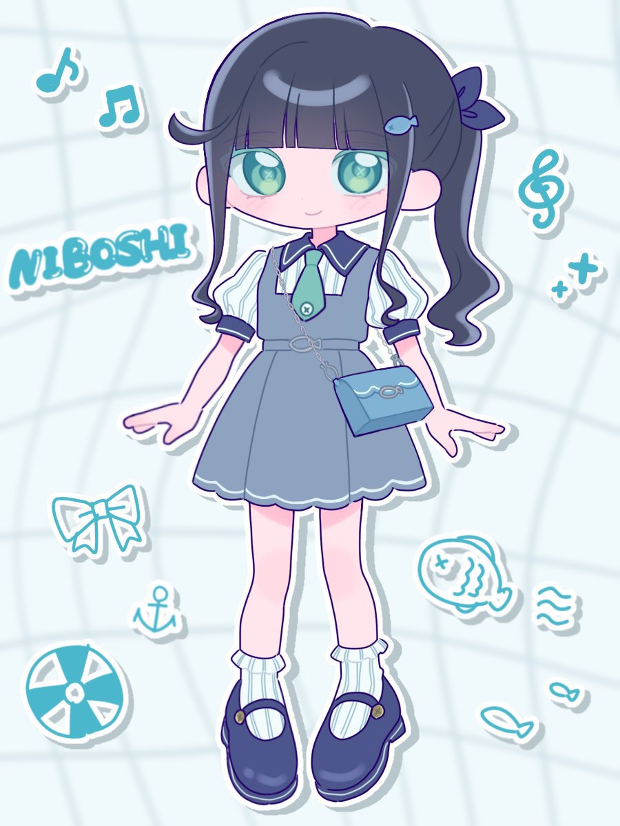 お友達にファンアートで創作衣装
描いてもらったよ〜！！！🥳💗
とっても可愛いので見てください！！

🐟🩵 #あーちょび 🩵🐟