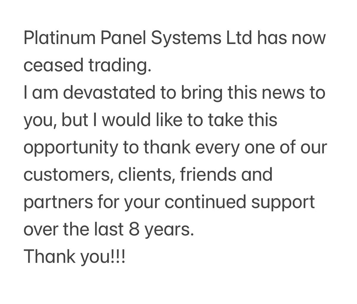 An announcement…