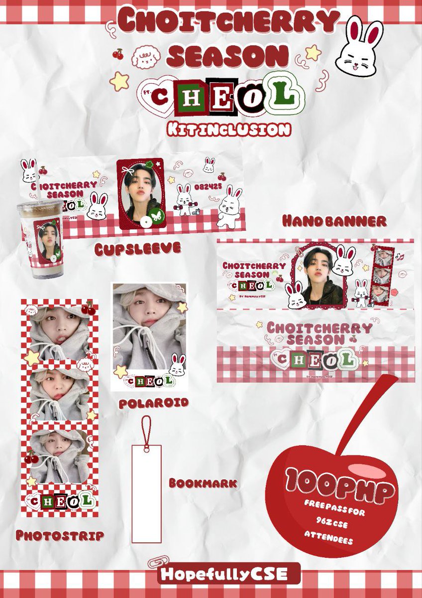 Hopefully CSE🤞🏻 (@hopefullycse) on Twitter photo Our form is here!!
Come join us on August 24, 2025 at SM North Edsa as Choitcherry throws a birthday party for Cheol!
Only 20 slots available for this CSE, register now and save yours. 🍒
#ChoitcherrySeasonftCheol
Link: forms.gle/bdvWfj4qRj1Kda… Our form is here!!
Come join us on August 24, 2025 at SM North Edsa as Choitcherry throws a birthday party for Cheol!
Only 20 slots available for this CSE, register now and save yours. 🍒
#ChoitcherrySeasonftCheol
Link: forms.gle/bdvWfj4qRj1Kda…