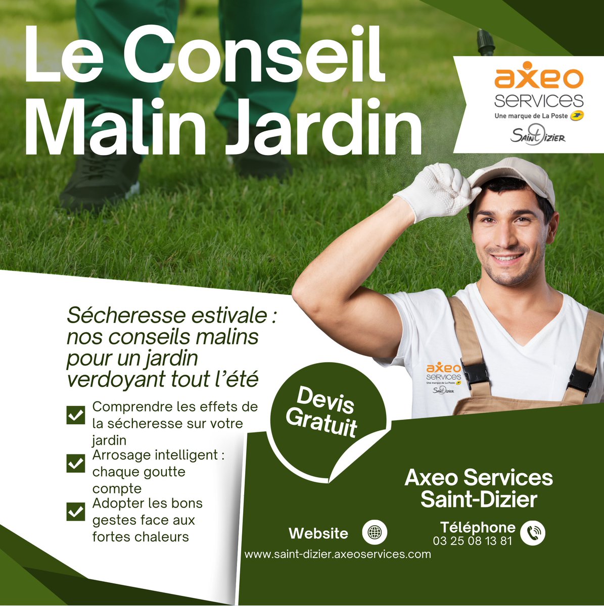 AxeoDizier's tweet photo. 💧 Chaleur, manque de pluie, restrictions d’eau…
Pas question de laisser votre jardin souffrir ! 🌱
👉 Préservez la beauté de vos espaces verts, tout en respectant l’environnement.
https://t.co/UaE6vLkiBS

#AstucesJardin #EntretienJardin #EcoJardinage  #AXEOServicessaintdizier https://t.co/j8Ye5hVaDa