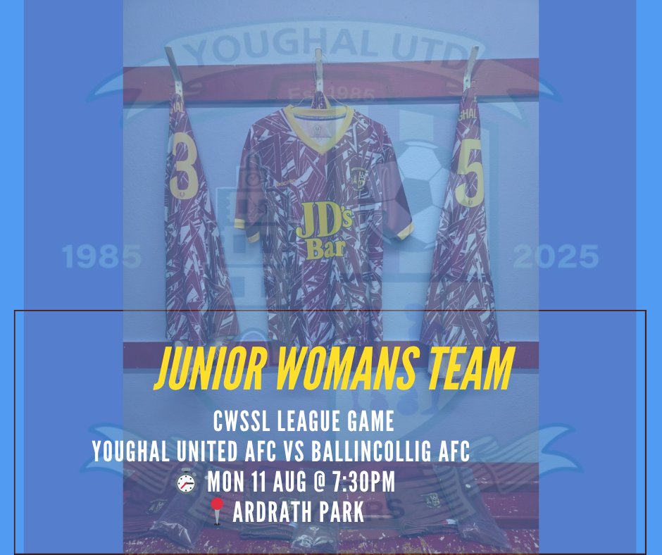 Ladies Season Final Game
Get all the latest news on the Youghal United AFC app member.clubspot.app/club/youghal-u…