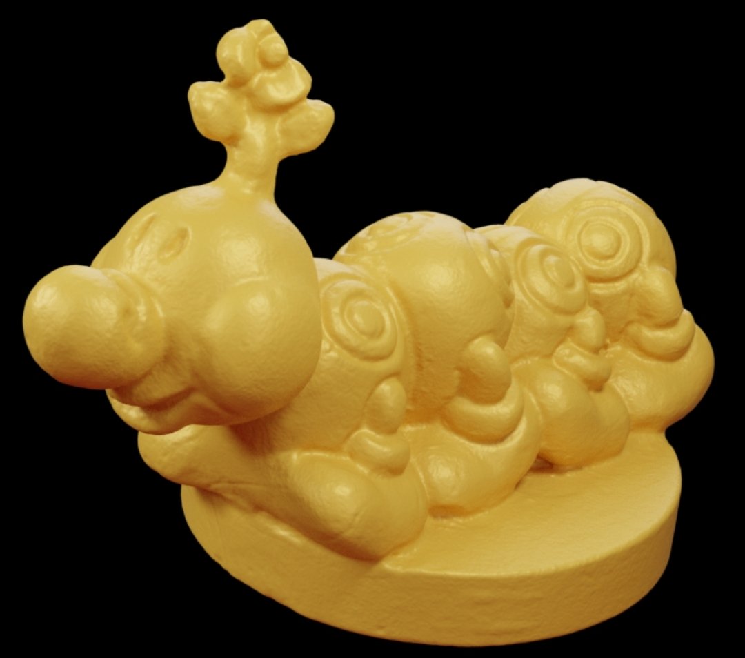 Your 3D scan today is wiggler from Super Mario World!

This pawn comes from Play Figure 20: Super Mario World Game (プレイフィギュア20 スーパーマリオワールドゲーム), a 1991 board game by Bandai.

Grab the stl model file here:
archive.org/details/keshiC…