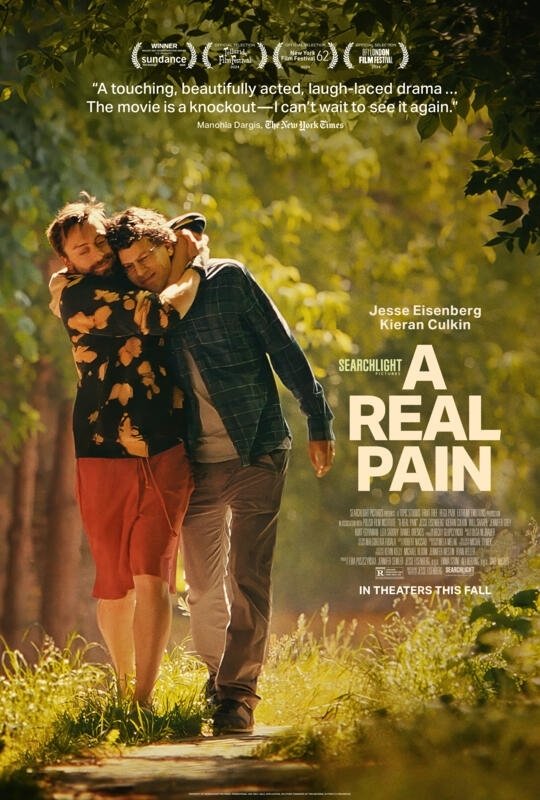KyleJerichow's tweet photo. "I know that my pain is unexceptional, so I don't feel the need to, like, I don't know, burden everybody with it."

#JesseEisenberg knocked it out of the park with #ARealPain.

Such great character with amazingly distinct points of view. https://t.co/ZS89QVILQp