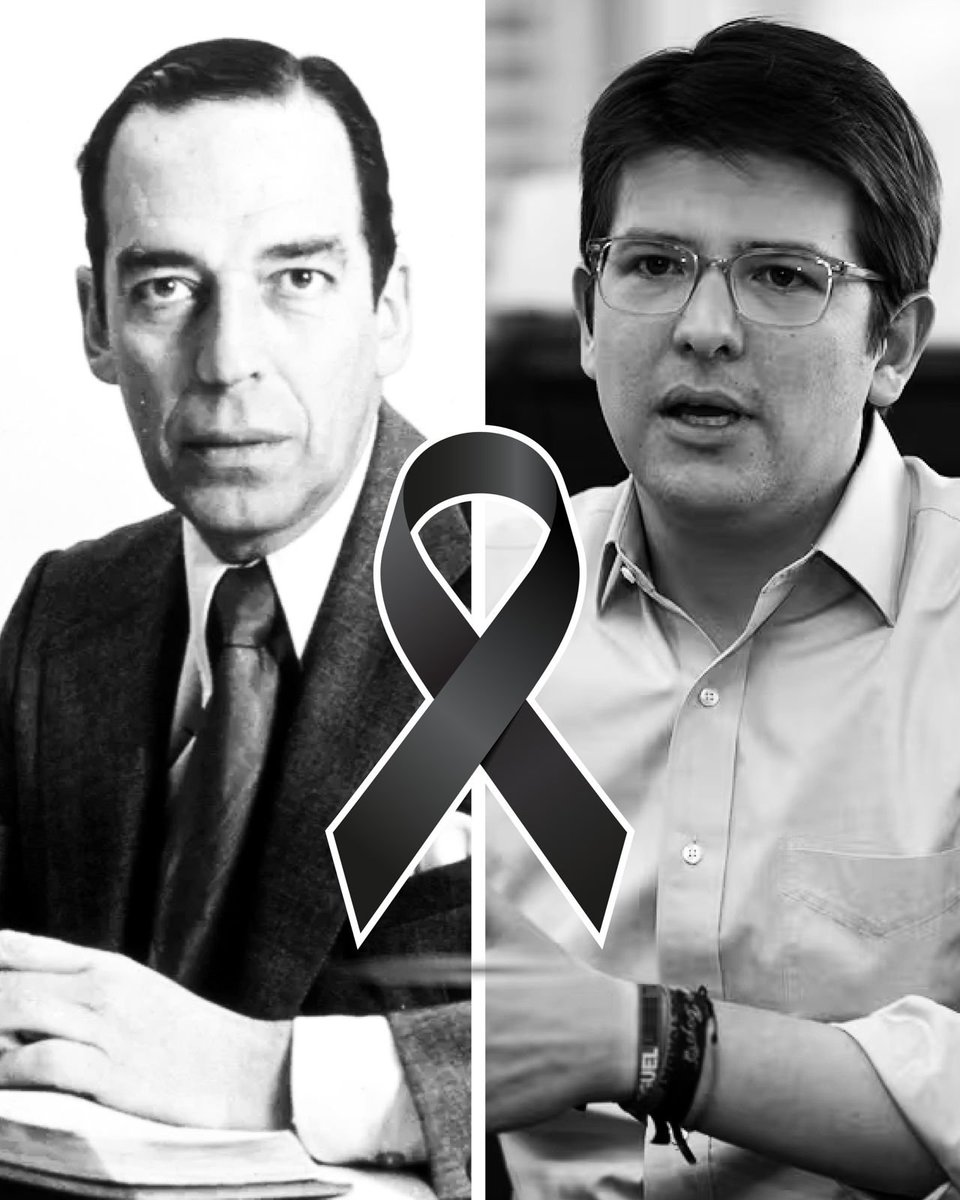 Enrique_GomezM's tweet photo. Treinta años de impunidad del asesinato de Álvaro Gómez, en el contexto de otro narco gobierno como el actual, no solo afirman la convicción de que el asesinato de Miguel Uribe es un crimen de estado, con motivación política y de amplísimas repercusiones sociales y electorales. Sea esta la hora para reflexionar sobre los costos de la deriva ética y moral de la Nación. Más allá de un acuerdo electorero, necesitamos retornar a los valores fundamentales de la vida, la decencia, la justicia y los fines prioritarios del Estado. Necesitamos un sincero Acuerdo sobre lo Fundamental.