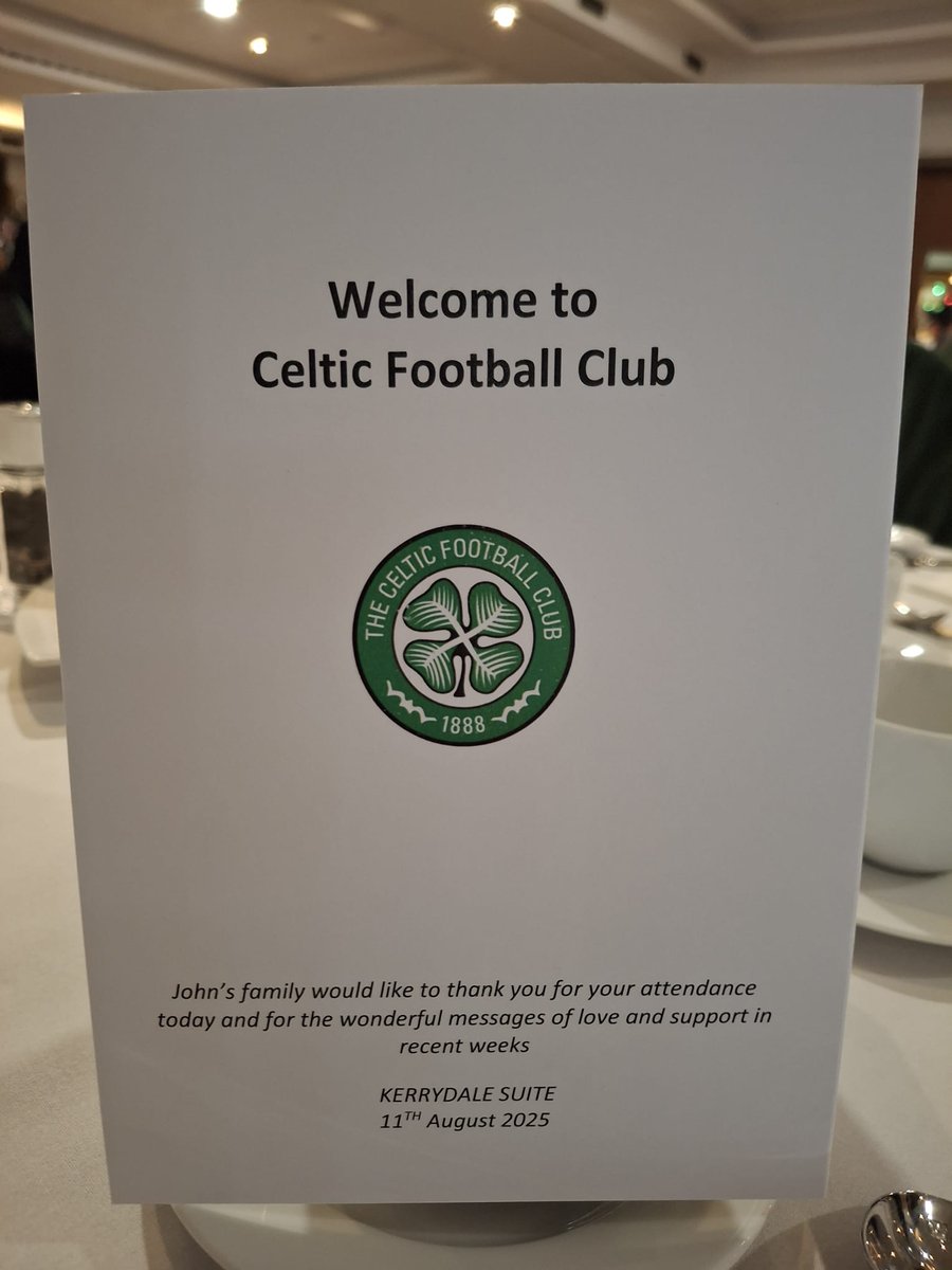 Committee Members at the Kerrydale Suite today representing the AICSC as we say goodbye to John Fallon.

A gentleman, A Lisbon Lion &amp; President of the Association of Irish Celtic Supporters Clubs.

May He Rest In Eternal Peace.