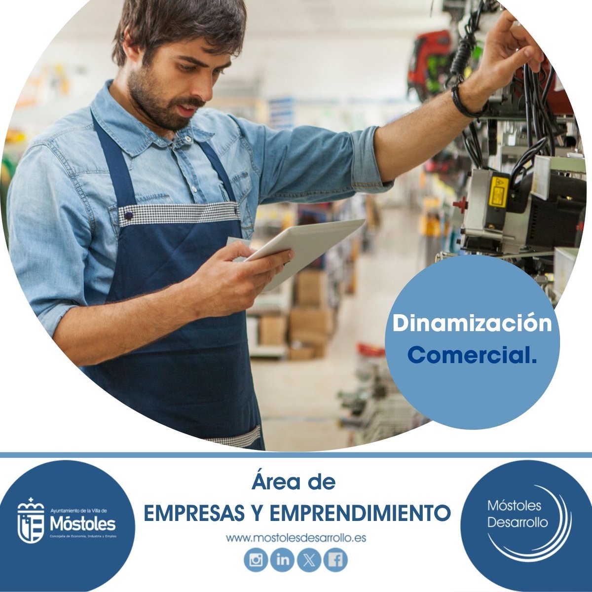MÓSTOLES DESARROLLO (@mostdesarrollo) on Twitter photo 🛍 ¿Tienes un negocio en Móstoles?
Desde Móstoles Desarrollo te ayudamos a impulsar tu comercio 🚀
Descubre las campañas del último cuatrimestre de 2025 y ¡haz crecer tu visibilidad!
📲Mantente atento a nuestras RRSS
📩comercio@mostolesdesarrollo.es
#Móstoles #ComercioMóstoles 🛍 ¿Tienes un negocio en Móstoles?
Desde Móstoles Desarrollo te ayudamos a impulsar tu comercio 🚀
Descubre las campañas del último cuatrimestre de 2025 y ¡haz crecer tu visibilidad!
📲Mantente atento a nuestras RRSS
📩comercio@mostolesdesarrollo.es
#Móstoles #ComercioMóstoles