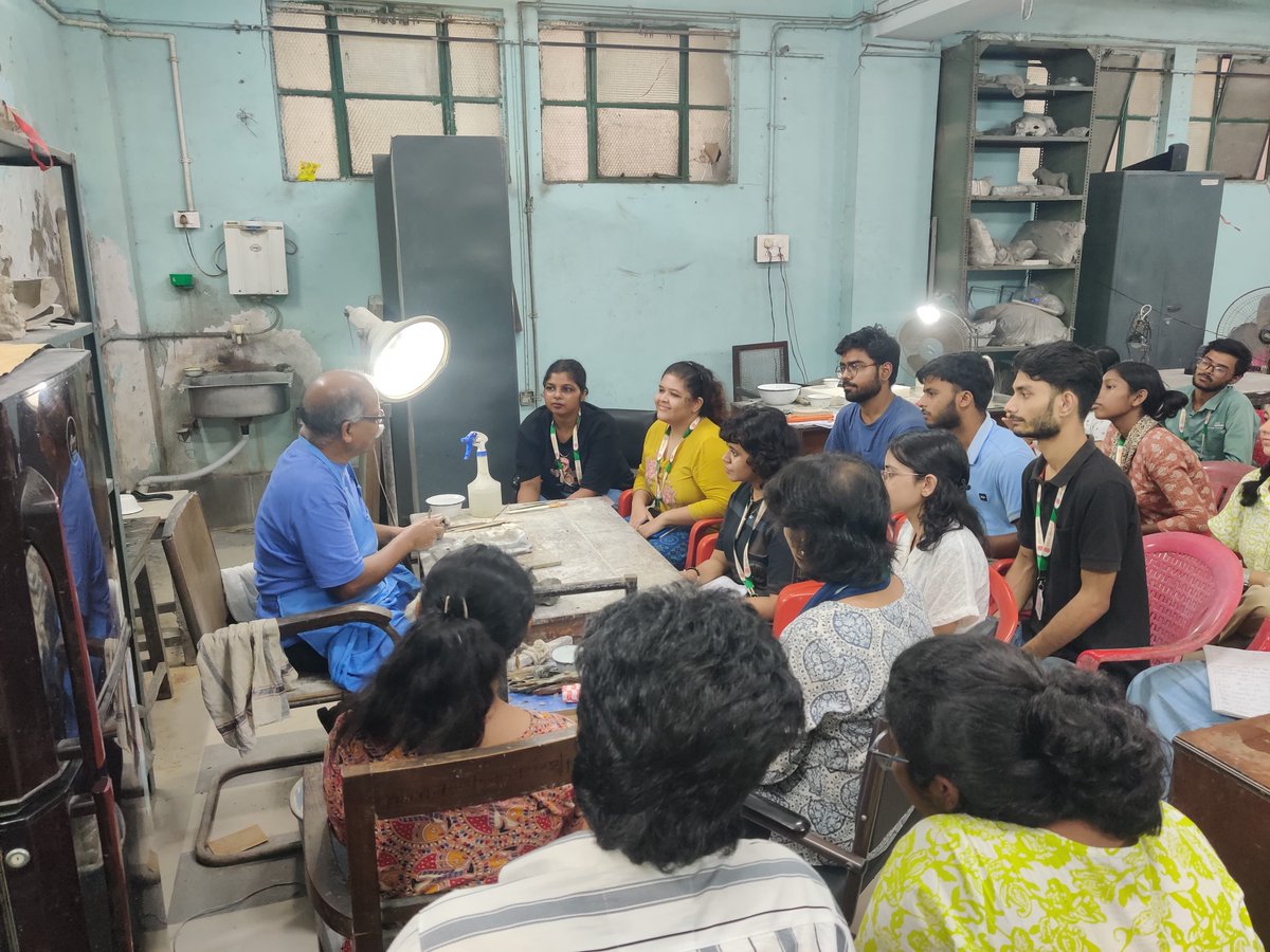 IndianMuseumKol's tweet image. On 11 August 2025, interns from Visva-Bharati participated in a modelling workshop at Indian Museum, exploring creative techniques and learning from the museum’s rich artistic traditions.

#CultureUnitesAll #ModellingWorkshop #MuseumEducation #ViksitBharat #NEP2020