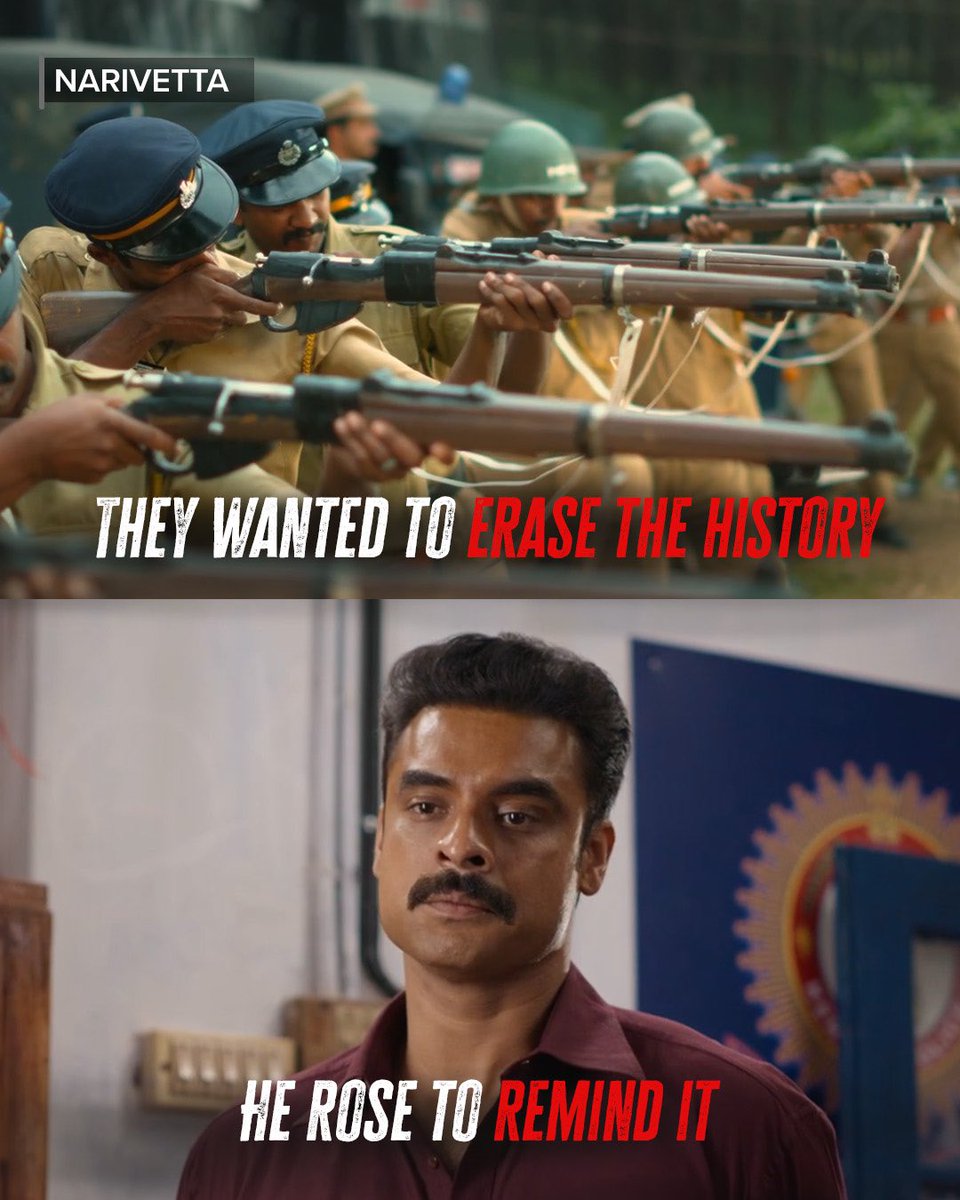 SonyLIV's tweet photo. A fight for the forgotten history!
Watch #Narivetta streaming now on Sony LIV
@ttovino
#SurajVenjaramoodu #Cheran #AnurajManohar #AryaSalim #JakesBijoy #SonyLIVSouth https://t.co/5iFoCe9V3C
