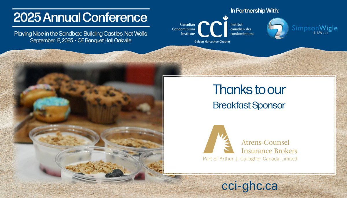 Thank you to Atrens-Counsel Insurance Brokers for supporting the 2025 GHC-CCI Conference as a valued sponsor! Your commitment to delivering real insurance solutions makes a real difference in our condo community.

#CCIGHC2025 #condoliving #condodirectors #condoconference