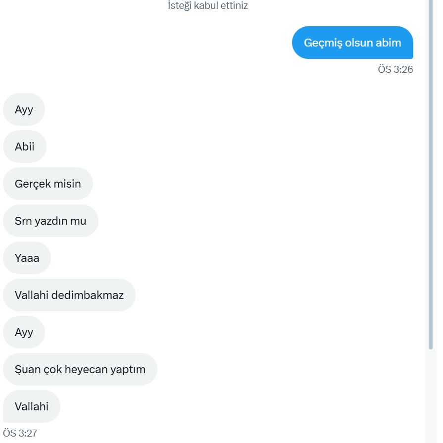 heyecan yok, algoritma ile yazışıyorsunuz 😂