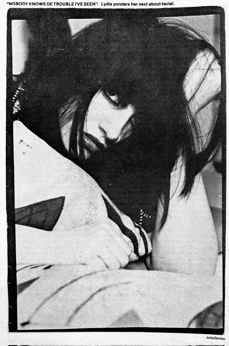 Lydia Lunch, NY Rocker, May 1980, by Julia Gorton