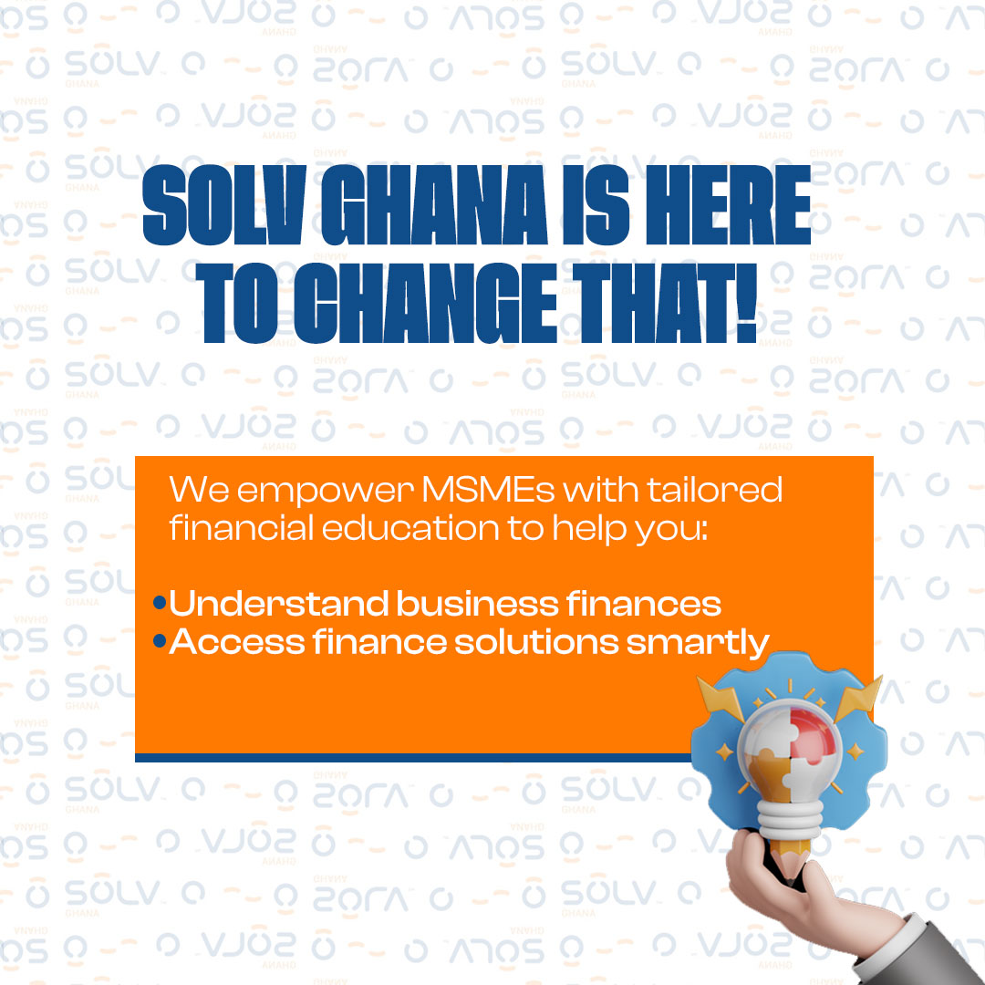 SolvGhana's tweet photo. Your business dreams deserve more than hope — they deserve the right tools. 🚀
At SOLV Ghana, we equip MSMEs with the financial knowledge to turn roadblocks into launchpads.
💡 Let’s make budgeting, cash flow &amp; credit your business superpowers.
#SOLVGhana #MSMEGrowth https://t.co/3nxREwhUBN