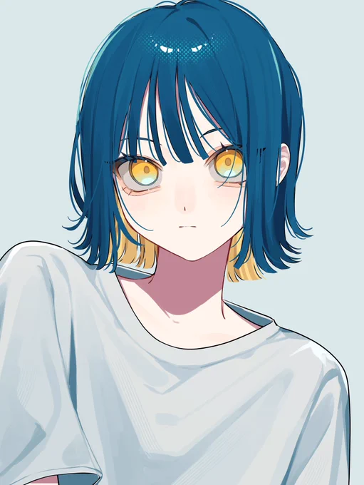 #三連休はフォロワーが増えるらしい インナーカラーの子たちを描いてます