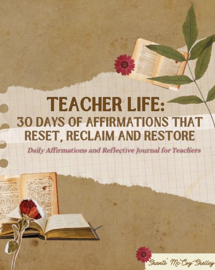 i2ter's tweet photo. Teacher friends have a safe, inspiring school year! Remember, protecting your peace is just as important as preparing your lessons.

P.S. Teacher Life™ Affirmation Journals are here to help you Reset, Reclaim, and Restore your peace all year long. 

educatorsnest@etsy.com https://t.co/2rQY5hW3SA