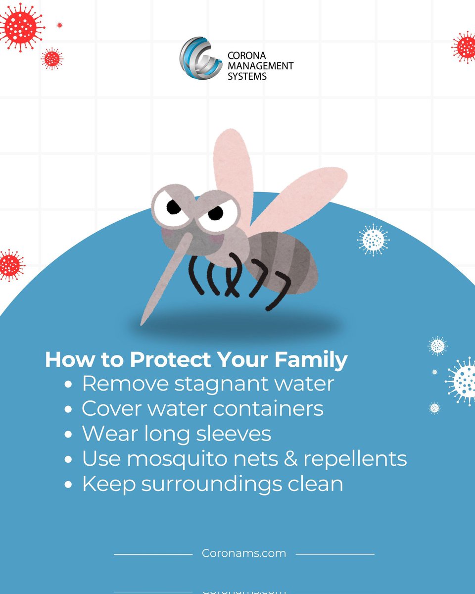 coronams's tweet photo. This rainy season and floods bring a higher risk of dengue fever.
Dengue is more than just a mosquito bite, it can make you seriously ill.
Know the symptoms, prevent bites, and protect your family.
#DengueFever #StopDengue #RainySeasonHealth #DengueFeverPrevention #BeatTheBite https://t.co/WeOwEN9KMA