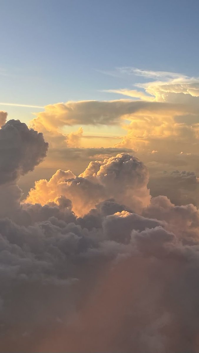 We are way above the clouds. It looks like heaven up here thank you, Lord God, flying to our destination this week.👨‍✈️🛩️😎✈️