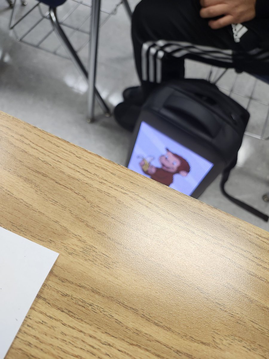 Nevermind the guy next to me has a hologram Curious George backpack. I can't compete