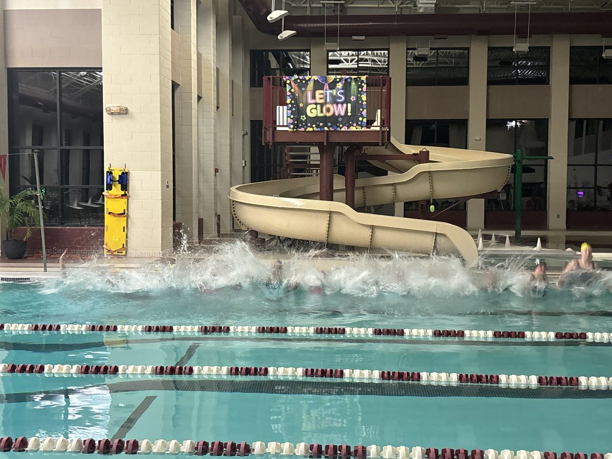 Coach Shannon McNamara and the Girls Varsity Swim team started as early as legally allowed by the MHSAA and ran their 1st practice of the fall season at 12:01 am! Very excited to see what this season has for our Lady Rams! #warh 🐏💚💛