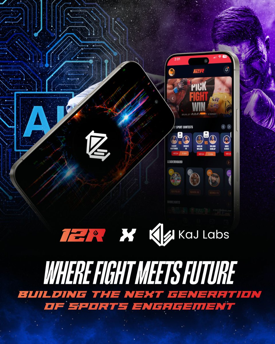 12R_App's tweet photo. 🥊+ 🎮 + 🌐 = 🚀

12R × @KaJLabs The fight just went digital.
Next-gen sports engagement starts NOW.

#NewGen #future #fight https://t.co/fSq99ufXid