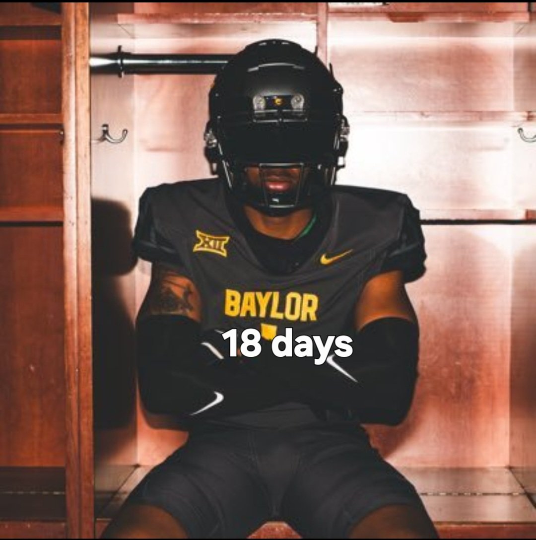 BU_BEARS's tweet photo. @Baylor fans,it's @tkirkwood33 @CaldraW_ days until we Blackout on the Brazos @McLaneStadium on Aug 29th.  Workout now to be ready for brisket, libations  on the Brazos and singing That Good Old Baylor Line! @BaylorAthletics @BUFootball #Sailgating @BearFoundation #SicEm🐻 https://t.co/9ZIlwxNwnu