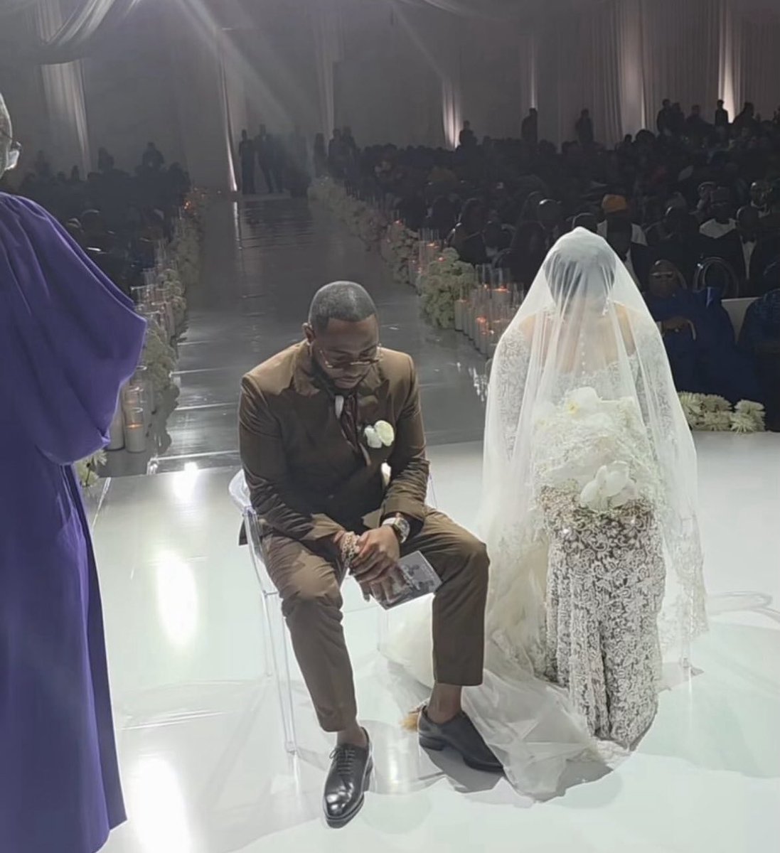 Respect, wisdom, perfection, knowledge, happiness, and loyalty — the pillars of a lasting union. <a href="/davido/">Davido</a> and <a href="/Chioma/">Chioma</a>, may your white wedding in Miami mark the beginning of a lifetime where love writes every chapter. A good marriage is a history of a good life, #bhimnativesgh