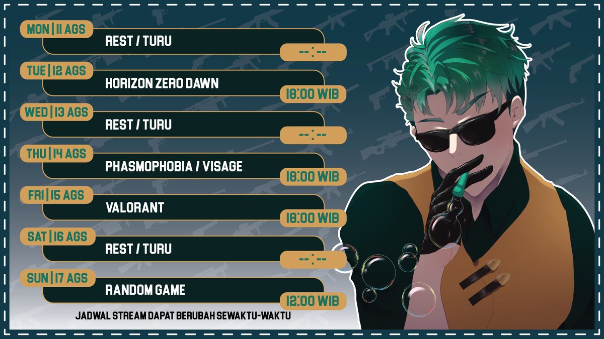 cain_tokushu's tweet photo. 🔫【Weekly Schedule】🔫
📆11 Agustus - 17 Agustus 2025 📆 
 
【Hashtags】 
General : #CainTokushu
Information : #CaInformation
Fanart : #CainUCMe
Live : #CainOnDuty 
Colab : #Cainboration
Mabar : #Maciato
Utube : https://t.co/vbbjwvfpRm

NB: Jadwal bisa berubah sewaktu-waktu yaww https://t.co/4I6jw1v3qz