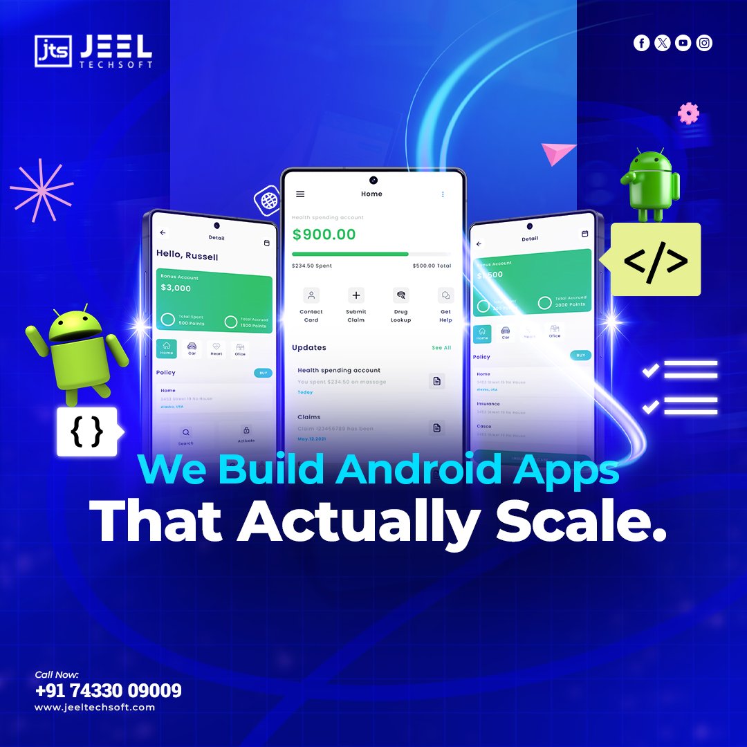 JeelTechsoft's tweet image. If your #Androidapp is slow, buggy, or abandoned by devs, it’s time to rebuild. 🚫📱
At #JeelTechsoft, we create apps that last, scale & deliver real value.
☑️ Fix it right—or build it right from the start.
👉 jeeltechsoft.com/mobile-applica…
#AndroidExperts #AppThatWorks #FixBadCode