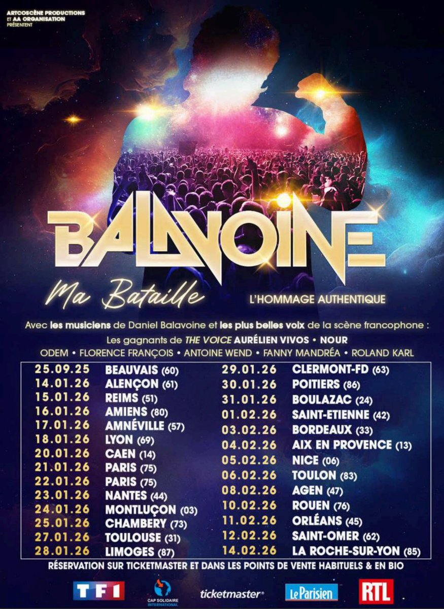 JFGuyot's tweet image. « #BALAVOINE, Ma bataille », la bande-annonce du #spectacle #hommage bientôt en tournée. 
À Paris en janvier. youtu.be/3BQjEUawKnE?si…
@TF1 @RTLFrance @le_Parisien