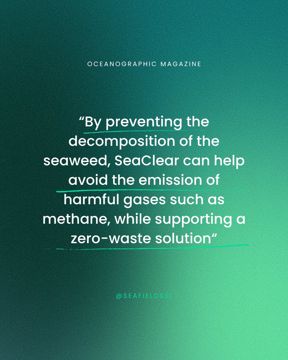 SeafieldsSL's tweet image. SeaClear is our innovative model for Caribbean hotels and governments, built around our in-water storage system (AlgaePonix). We transform #Sargassum, often seen as waste along Caribbean coastlines, into a reliable, high-quality resource for sustainable product innovation.