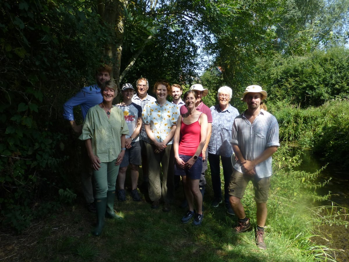 A couple of photos of <a href="/pippaheylings/">Pippa Heylings 🔶️ MP for South Cambridgeshire</a> visit to the Pocket Park this morning.She also looked at the River Granta at Babraham.