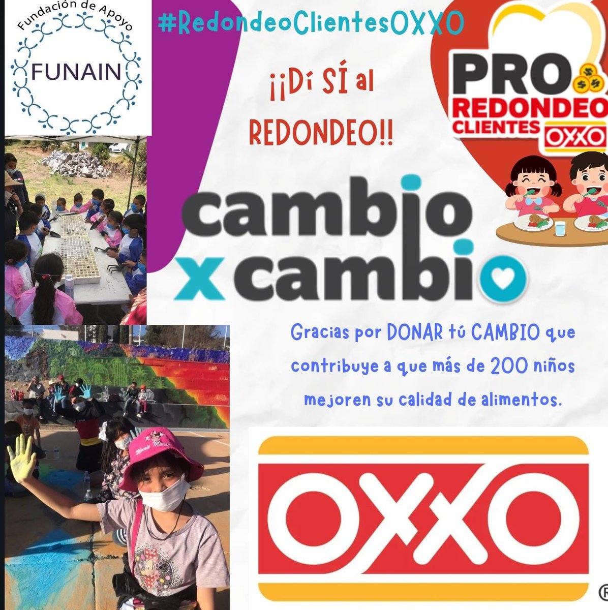 funainhidalgo's tweet photo. 🥕🥦➕♥️ #RedondeoClientesOXXO #Gracias Clientes por #Donar y sumar ayuda a los menos favorecidos. Hoy nuestro color es ser Solidarios 👧🧒 🙏 💙 #SomosFunainHidalgoAC https://t.co/jG4TXaIkp9