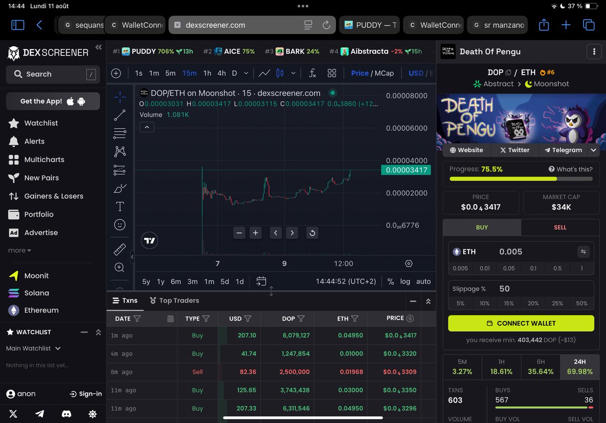 cocolabseth99's tweet photo. $dop @deathofpengu 
BOND IT GUYS BEST ABSTRACT MEMECOIN ! 

0xEd1c9321C6955C5eD2Faa3F326f514153529C14d https://t.co/0Fm6XfnuRf