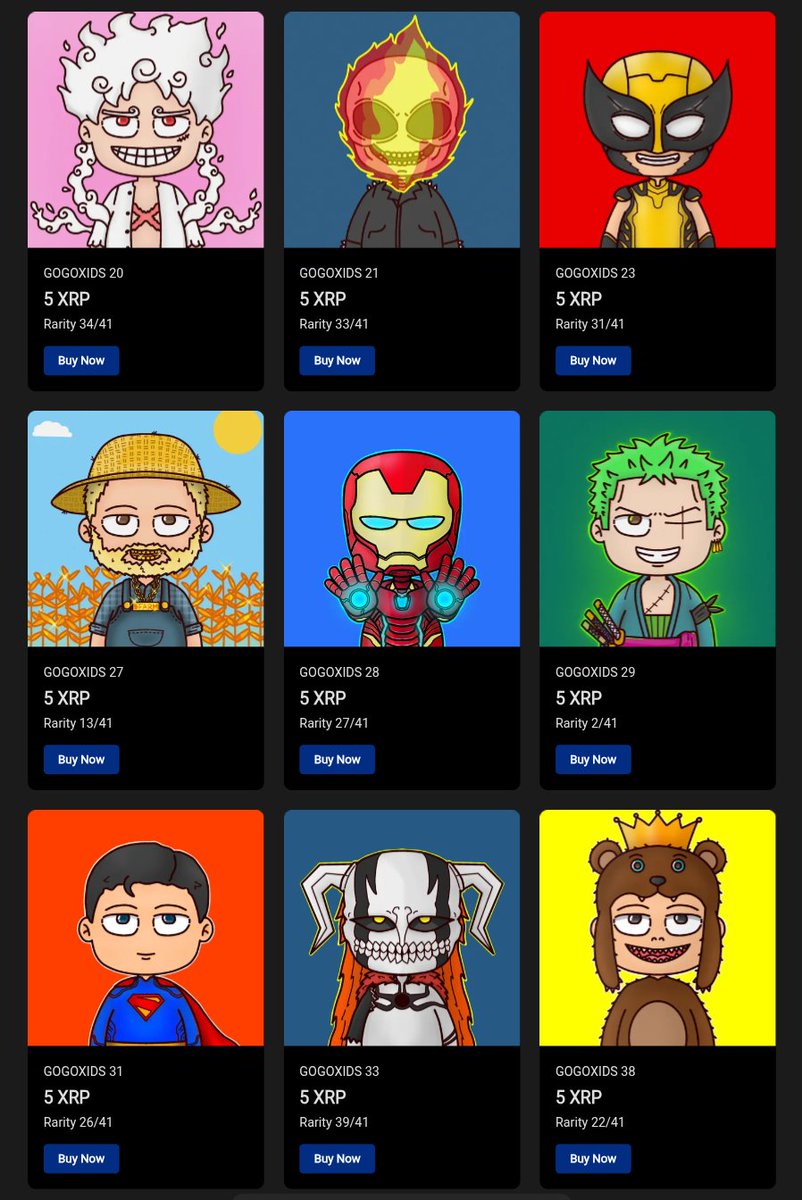 gogoblinneo's tweet photo. gogoxids collection is still available at
@xrpcafe ✨
at affordable prices 🤟❤️
catch them now 👇
https://t.co/TRkmXbaRGN

#XRPCommunity #XRP #NFTs https://t.co/1wSYUC3aQ8