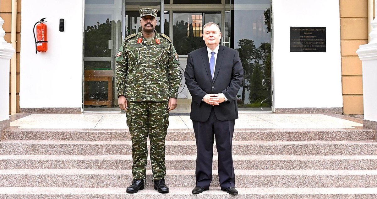 Bright Bamusiime (@warchild256) on Twitter photo UPDF chief of defense forces <a href="/mkainerugaba/">Muhoozi Kainerugaba</a> and the Russian ambassador discuss bilateral relations UPDF chief of defense forces <a href="/mkainerugaba/">Muhoozi Kainerugaba</a> and the Russian ambassador discuss bilateral relations