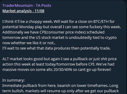 Dropping analysis daily on the telegram if you want to learn trading/how to view the market. It's good to have a plan and execute accordingly. Come drop by!

t.me/+2aEfB0iScn83Y…