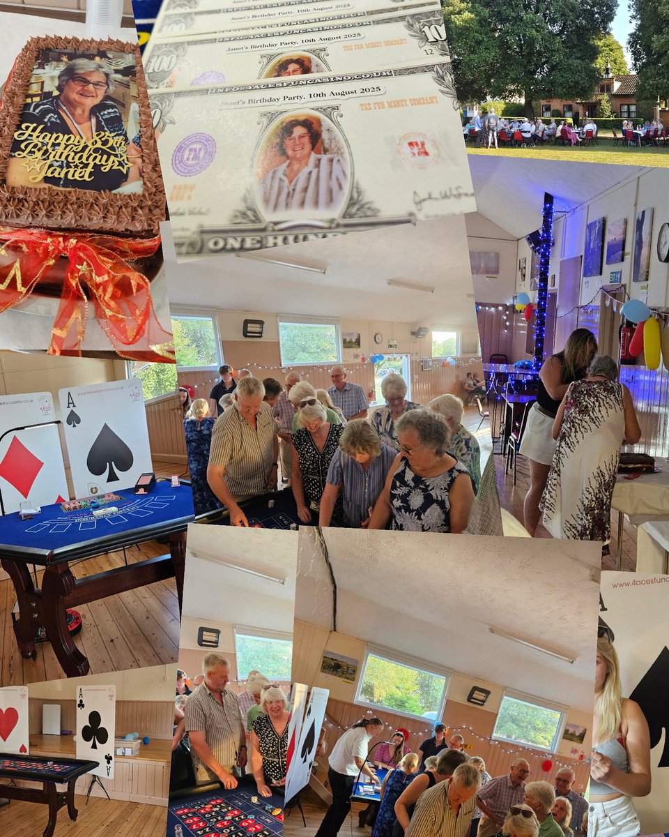 4acesfuncasino's tweet image. ♥️♣️♦️♠️ @PentneyVillageHall was the venue for Janet’s 85th Birthday celebrations. A fabulous party &amp;amp; get together last night. Well done Jesse being best highroller. Thank you for inviting us to share in your special day. #birthdayparty #trophywinner #funmoney 💵💰