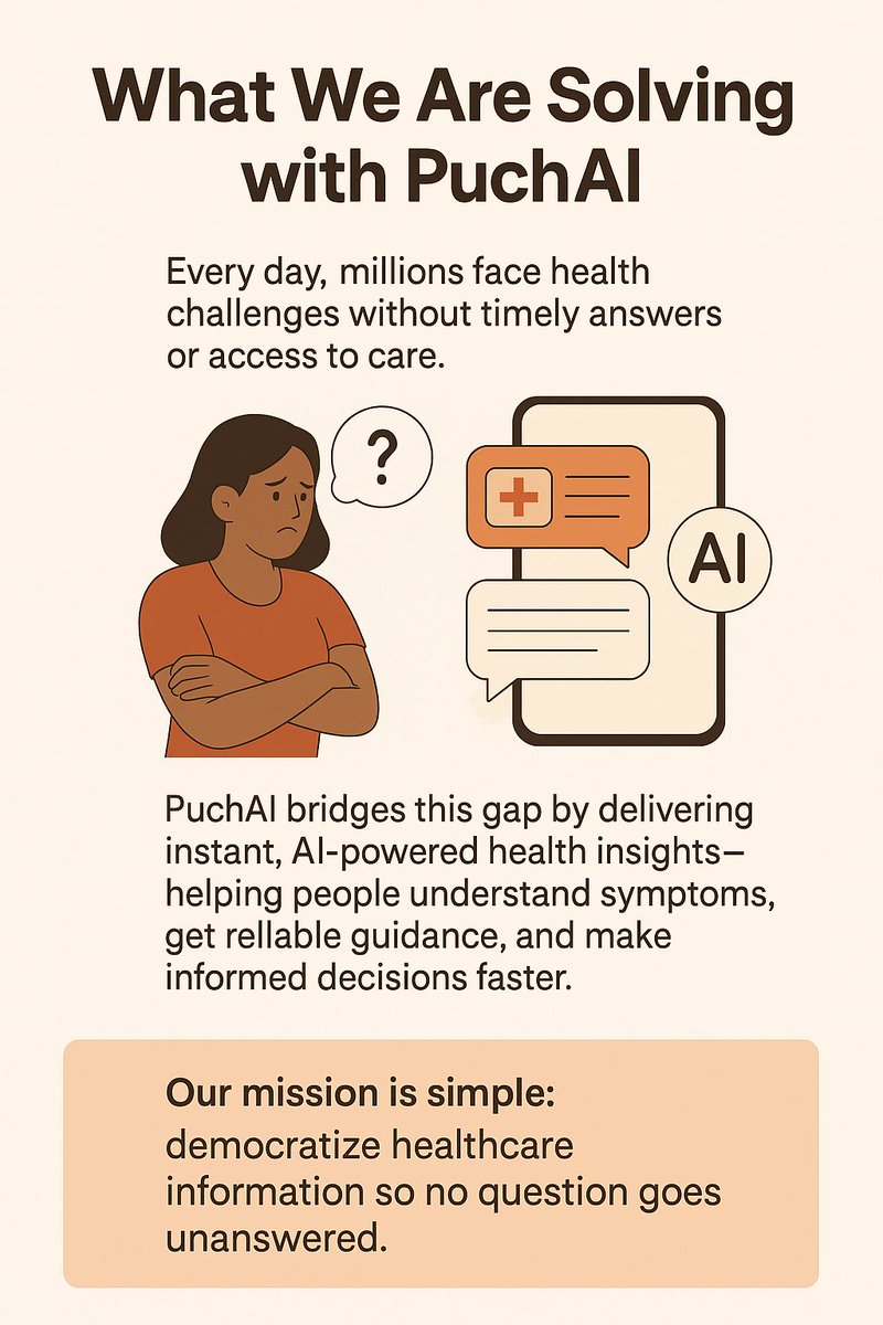 sharma_188's tweet photo. With PuchAI we are building the AI Maternal Health Companion to help new Mothers who have knowledge gap and resources issue.
Try it : https://t.co/OQGTvo46cq
#BuildWithPuch https://t.co/CiL5sWkEig