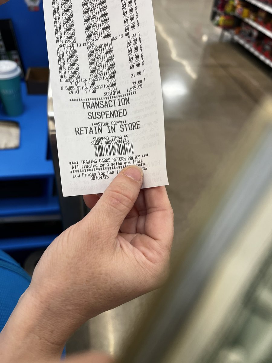 Jim Garigen (@invisiblevets) on Twitter photo Tried to buy some baseball cards to use for the kids at our upcoming VetFest event. Took in $1,025 cash, grabbed 40 boxes at what I thought were $39.99/box. Whoa was I shocked when they ended up being $69.99/box. Had to suspend the purchase.
$70 for a box of retail baseball?😳🤢 Tried to buy some baseball cards to use for the kids at our upcoming VetFest event. Took in $1,025 cash, grabbed 40 boxes at what I thought were $39.99/box. Whoa was I shocked when they ended up being $69.99/box. Had to suspend the purchase.
$70 for a box of retail baseball?😳🤢